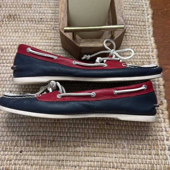 Sperry Top-Sider Red, white and blue Flats Nautical Loafers - Picture 4 of 11